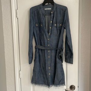 Trina Turk chambray belted dress in excellent condition size M